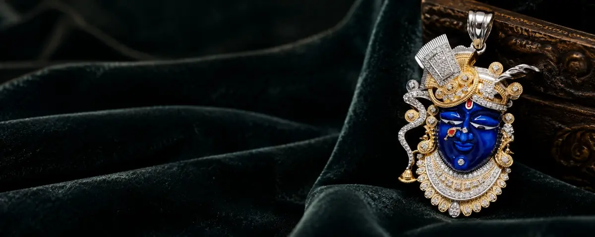 Bespoke Krishna pendant — handcrafted in Jodhpur